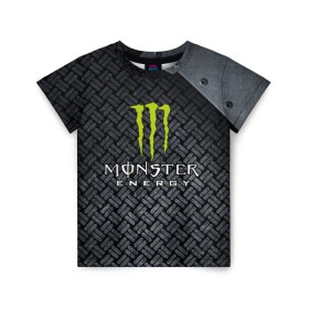 Детская футболка 3D с принтом MONSTER ENERGY (Z) в Санкт-Петербурге, 100% гипоаллергенный полиэфир | прямой крой, круглый вырез горловины, длина до линии бедер, чуть спущенное плечо, ткань немного тянется | Тематика изображения на принте: black monster | bmx | claw | cybersport | energy | monster | monster energy | moto | motocross | race | sport | киберспорт | когти | монстер энерджи | монстр | мото | мотокросс | ралли | скейтбординг | спорт | т | энергия