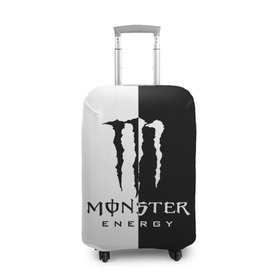 Чехол для чемодана 3D с принтом MONSTER ENERGY (Z) в Санкт-Петербурге, 86% полиэфир, 14% спандекс | двустороннее нанесение принта, прорези для ручек и колес | black monster | bmx | claw | cybersport | energy | monster | monster energy | moto | motocross | race | sport | киберспорт | когти | монстер энерджи | монстр | мото | мотокросс | ралли | скейтбординг | спорт | т | энергия