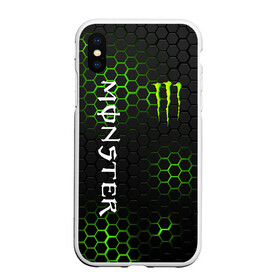 Чехол для iPhone XS Max матовый с принтом MONSTER ENERGY в Санкт-Петербурге, Силикон | Область печати: задняя сторона чехла, без боковых панелей | black monster | bmx | claw | cybersport | energy | monster | monster energy | moto | motocross | race | sport | киберспорт | когти | монстер энерджи | монстр | мото | мотокросс | ралли | скейтбординг | спорт | т | энергия