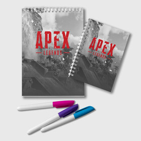 Блокнот с принтом APEX LEGENDS в Санкт-Петербурге, 100% бумага | 48 листов, плотность листов — 60 г/м2, плотность картонной обложки — 250 г/м2. Листы скреплены удобной пружинной спиралью. Цвет линий — светло-серый
 | 2020 | 5 сезон | apex legends 5 | art | ea | loba | ps4 | season | апекс | апекс 5 | апекс легенд | лоба | персонаж