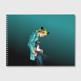 Альбом для рисования с принтом Джолин Кудзё в Санкт-Петербурге, 100% бумага
 | матовая бумага, плотность 200 мг. | jojo bizarre adventure | jolin kujo | аниме | джолин кудзе