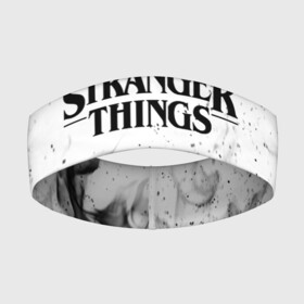 Повязка на голову 3D с принтом STRANGER THINGS в Санкт-Петербурге,  |  | 11 | stranger things | одди | одиннадцатая | очень странные дела | сериалы