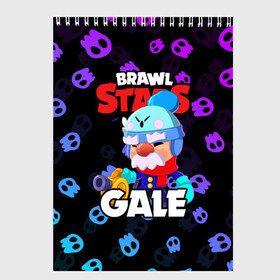 Скетчбук с принтом BRAWL STARS GALE в Санкт-Петербурге, 100% бумага
 | 48 листов, плотность листов — 100 г/м2, плотность картонной обложки — 250 г/м2. Листы скреплены сверху удобной пружинной спиралью | bibi | brawl stars | coach mike | crow | gale | leon | leon shark | max | mecha crow | mr.p | phoenix | sally leon | sandy | spike | sprout | tara | unicorn | virus 8 bit | werewolf | ворон | оборотень