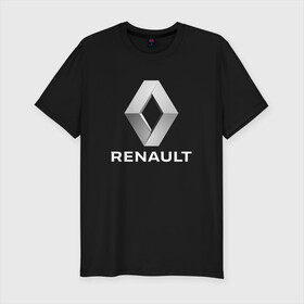 Мужская футболка хлопок Slim с принтом RENAULT. в Санкт-Петербурге, 92% хлопок, 8% лайкра | приталенный силуэт, круглый вырез ворота, длина до линии бедра, короткий рукав | Тематика изображения на принте: abstract | auto | brand | car | geometry | renault | sport | texture | абстракция | авто | автомобильные | бренд | геометрия | классика | машины | модные | ренаулт | спорт | стиль | текстура