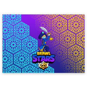 Поздравительная открытка с принтом MORTIS BRAWL STARS в Санкт-Петербурге, 100% бумага | плотность бумаги 280 г/м2, матовая, на обратной стороне линовка и место для марки
 | Тематика изображения на принте: brawl | brawl stars | brawl stars rogue mortis | clash | mortis brawl stars | rogue mortis | бравл старс | бравл старс коварный мортис | игра | коварный мортис | мобильные игры | мортис