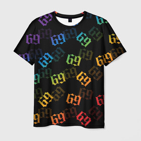 Мужская футболка 3D с принтом 6IX9INE в Санкт-Петербурге, 100% полиэфир | прямой крой, круглый вырез горловины, длина до линии бедер | 6ix9ine | 6ix9ine  gooba | gooba | акула | сикснайн | сиксти найн | сиксти найн репер | такаши | текаши | текаши сикснайн