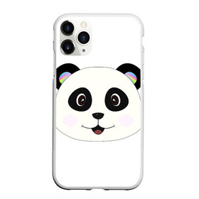 Чехол для iPhone 11 Pro Max матовый с принтом Panda в Санкт-Петербурге, Силикон |  | bear | colorful | green | nature | panda | детские | животные | звери | милые | мультфильмы | панды | радуга