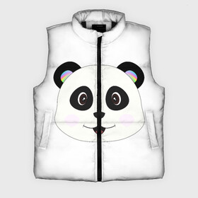 Мужской жилет утепленный 3D с принтом Panda в Санкт-Петербурге,  |  | bear | colorful | green | nature | panda | детские | животные | звери | милые | мультфильмы | панды | радуга