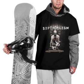 Накидка на куртку 3D с принтом Septicflesh в Санкт-Петербурге, 100% полиэстер |  | septicflesh | арт | дэт дум метал | дэт метал | музыка | рок | симфоник метал