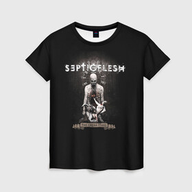 Женская футболка 3D с принтом Septicflesh в Санкт-Петербурге, 100% полиэфир ( синтетическое хлопкоподобное полотно) | прямой крой, круглый вырез горловины, длина до линии бедер | septicflesh | арт | дэт дум метал | дэт метал | музыка | рок | симфоник метал