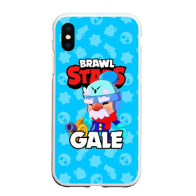 Чехол для iPhone XS Max матовый с принтом BRAWL STARS GALE в Санкт-Петербурге, Силикон | Область печати: задняя сторона чехла, без боковых панелей | bibi | brawl stars | coach mike | crow | gale | leon | leon shark | max | mecha crow | mortis | mr.p | phoenix | sally leon | sandy | spike | sprout | tara | unicorn | virus 8 bit | werewolf | ворон | оборотень