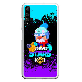 Чехол для Honor 20 с принтом BRAWL STARS GALE в Санкт-Петербурге, Силикон | Область печати: задняя сторона чехла, без боковых панелей | bibi | brawl stars | coach mike | crow | gale | leon | leon shark | max | mecha crow | mortis | mr.p | phoenix | sally leon | sandy | spike | sprout | tara | unicorn | virus 8 bit | werewolf | ворон | оборотень