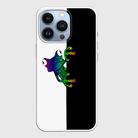 Чехол для iPhone 13 Pro с принтом Лягуха в Санкт-Петербурге,  |  | белая | большая | всю | геометрия | глаза | голова | граффити | дикие | добрые | животные | зверь | злые | картинка | лого | лягуха | лягушка | на | опасный | пасть | пятна | пятнистая | смешная | текстуры