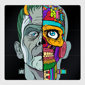 Магнитный плакат 3Х3 с принтом Франкенштейн в Санкт-Петербурге, Полимерный материал с магнитным слоем | 9 деталей размером 9*9 см | большой | всю | геометрия | герои | герой | голова | граффити | добрые | дьявол | злой | зомби | картинка | кибер | краска | лицо | лого | на | панк | пасть | рожа | смайл | текстуры | фон | франкенштейн
