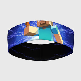 Повязка на голову 3D с принтом MINECRAFT в Санкт-Петербурге,  |  | block | creeper | cube | minecraft | pixel | блок | геометрия | крафт | крипер | кубики | майнкрафт | пиксели