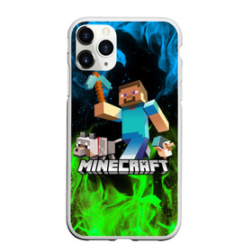 Чехол для iPhone 11 Pro Max матовый с принтом MINECRAFT в Санкт-Петербурге, Силикон |  | Тематика изображения на принте: block | bright | creeper | cube | fire | flame | heat | light | minecraft | pixel | tnt | wildfire | блок | геометрия | искры | крафт | крипер | кубики | майнкрафт | огненный | огонь | пиксели | пламя | пожар | тнт