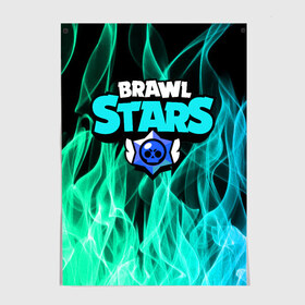 Постер с принтом BRAWL STARS в Санкт-Петербурге, 100% бумага
 | бумага, плотность 150 мг. Матовая, но за счет высокого коэффициента гладкости имеет небольшой блеск и дает на свету блики, но в отличии от глянцевой бумаги не покрыта лаком | 8 bit | barley | brawl stars | brock | bull | colt | crow | dynamike | fire | frank | jessie | leon | nita | барли | бравл старс | брок | булл | ворон | джесси | динамайк | кольт | леон | огонь | фрэнк