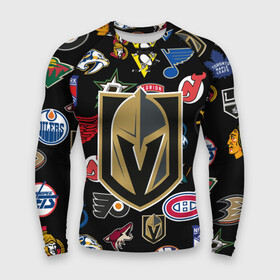 Мужской рашгард 3D с принтом Vegas Golden Knights (Z) в Санкт-Петербурге,  |  | anaheim ducks | arizona coyotes | boston bruins | buffalo sabres | calgary flames | canadiens de montreal | carolina hurricanes | chicago blackhawks | colorado avalanche | columbus blue jackets | dallas stars | detroit red wings | edmonton oil | hockey | 