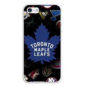 Чехол для iPhone 5/5S матовый с принтом Toronto Maple Leafs (Z) в Санкт-Петербурге, Силикон | Область печати: задняя сторона чехла, без боковых панелей | anaheim ducks | arizona coyotes | boston bruins | buffalo sabres | calgary flames | canadiens de montreal | carolina hurricanes | chicago blackhawks | colorado avalanche | columbus blue jackets | dallas stars | detroit red wings | edmonton oil | hockey | 