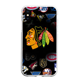 Чехол для iPhone XS Max матовый с принтом Chicago Blackhawks (Z) в Санкт-Петербурге, Силикон | Область печати: задняя сторона чехла, без боковых панелей | anaheim ducks | arizona coyotes | boston bruins | buffalo sabres | calgary flames | canadiens de montreal | carolina hurricanes | chicago blackhawks | colorado avalanche | columbus blue jackets | dallas stars | detroit red wings | edmonton oil | hockey | 