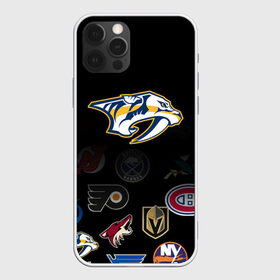 Чехол для iPhone 12 Pro Max с принтом NHL Nashville Predators (Z) в Санкт-Петербурге, Силикон |  | Тематика изображения на принте: anaheim ducks | arizona coyotes | boston bruins | buffalo sabres | canadiens de montreal | carolina hurricanes | chicago blackhawks | colorado | hockey | nashville predators | nhl | нхл | паттерн | спорт | хоккей