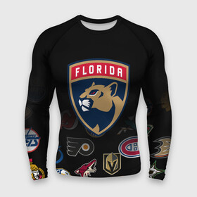 Мужской рашгард 3D с принтом NHL Florida Panthers (Z) в Санкт-Петербурге,  |  | anaheim ducks | arizona coyotes | boston bruins | buffalo sabres | calgary flames | canadiens de montreal | chicago blackhawks | colorado | florida panthers | hockey | nhl | нхл | паттерн | спорт | хоккей