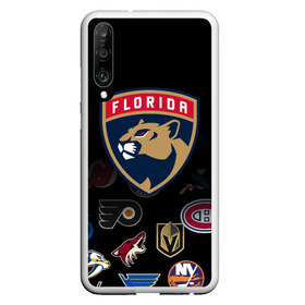 Чехол для Honor P30 с принтом NHL Florida Panthers (Z) в Санкт-Петербурге, Силикон | Область печати: задняя сторона чехла, без боковых панелей | anaheim ducks | arizona coyotes | boston bruins | buffalo sabres | calgary flames | canadiens de montreal | chicago blackhawks | colorado | florida panthers | hockey | nhl | нхл | паттерн | спорт | хоккей