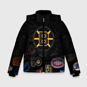 Зимняя куртка для мальчиков 3D с принтом NHL Boston Bruins (Z) в Санкт-Петербурге, ткань верха — 100% полиэстер; подклад — 100% полиэстер, утеплитель — 100% полиэстер | длина ниже бедра, удлиненная спинка, воротник стойка и отстегивающийся капюшон. Есть боковые карманы с листочкой на кнопках, утяжки по низу изделия и внутренний карман на молнии. 

Предусмотрены светоотражающий принт на спинке, радужный светоотражающий элемент на пуллере молнии и на резинке для утяжки | anaheim ducks | arizona coyotes | boston bruins | buffalo sabres | calgary flames | canadiens de montreal | carolina hurricanes | chicago blackhawks | colorado | hockey | nhl | нхл | паттерн | спорт | хоккей