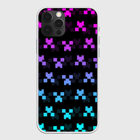 Чехол для iPhone 12 Pro Max с принтом MINECRAFT CREEPER NEON в Санкт-Петербурге, Силикон |  | block | creeper | cube | minecraft | neon | pixel | блок | геометрия | крафт | крипер | кубики | майнкрафт | неон | пиксели