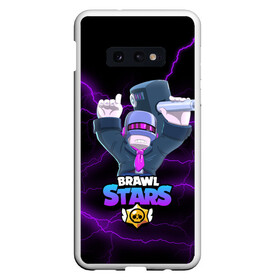 Чехол для Samsung S10E с принтом BRAWL STARS DJ FRANK в Санкт-Петербурге, Силикон | Область печати: задняя сторона чехла, без боковых панелей | Тематика изображения на принте: 8 bit | 8 бит | bibi | brawl | brawl stars | crow | leon | spike | sprout | stars | бравл | бравл старс | браво старс | игра | компьютерная | кров | леон | онлайн | старс