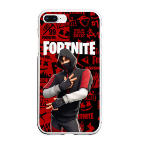 Чехол для iPhone 7Plus/8 Plus матовый с принтом FORTNITE x IKONIK в Санкт-Петербурге, Силикон | Область печати: задняя сторона чехла, без боковых панелей | deadmau5 | fortnite | fortnite 2 | fortnite x маршмелло | ikonik | marshmello | ninja | ninja streamer | raven | travis scott | ворон | иконик | ниндзя | пили | рейвен | трэвис скотт | фортнайт