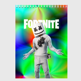 Скетчбук с принтом FORTNITE x MARSHMELLO в Санкт-Петербурге, 100% бумага
 | 48 листов, плотность листов — 100 г/м2, плотность картонной обложки — 250 г/м2. Листы скреплены сверху удобной пружинной спиралью | Тематика изображения на принте: deadmau5 | fortnite | fortnite 2 | fortnite x маршмелло | ikonik | marshmello | ninja | ninja streamer | raven | travis scott | ворон | иконик | ниндзя | пили | рейвен | трэвис скотт | фортнайт