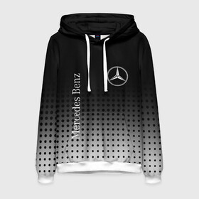 Мужская толстовка 3D с принтом Mercedes-Benz в Санкт-Петербурге, 100% полиэстер | двухслойный капюшон со шнурком для регулировки, мягкие манжеты на рукавах и по низу толстовки, спереди карман-кенгуру с мягким внутренним слоем. | Тематика изображения на принте: amg | mercedes | mercedes значок | mercedes лого | mercedes марка | амг | бенц | лого автомобиля | логотип мерседес | мерин | мерс | мерседес | мерседес бенз | мерседес лого | мерседес эмблема