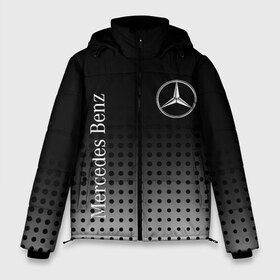Мужская зимняя куртка 3D с принтом Mercedes-Benz в Санкт-Петербурге, верх — 100% полиэстер; подкладка — 100% полиэстер; утеплитель — 100% полиэстер | длина ниже бедра, свободный силуэт Оверсайз. Есть воротник-стойка, отстегивающийся капюшон и ветрозащитная планка. 

Боковые карманы с листочкой на кнопках и внутренний карман на молнии. | Тематика изображения на принте: amg | mercedes | mercedes значок | mercedes лого | mercedes марка | амг | бенц | лого автомобиля | логотип мерседес | мерин | мерс | мерседес | мерседес бенз | мерседес лого | мерседес эмблема