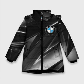 Зимняя куртка для девочек 3D с принтом BMW M PERFORMANCE в Санкт-Петербурге, ткань верха — 100% полиэстер; подклад — 100% полиэстер, утеплитель — 100% полиэстер. | длина ниже бедра, удлиненная спинка, воротник стойка и отстегивающийся капюшон. Есть боковые карманы с листочкой на кнопках, утяжки по низу изделия и внутренний карман на молнии. 

Предусмотрены светоотражающий принт на спинке, радужный светоотражающий элемент на пуллере молнии и на резинке для утяжки. | bmw | bmw motorsport | bmw performance | carbon | m | m power | motorsport | performance | sport | бмв | карбон | моторспорт | спорт