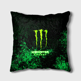 Подушка 3D с принтом MONSTER ENERGY в Санкт-Петербурге, наволочка – 100% полиэстер, наполнитель – холлофайбер (легкий наполнитель, не вызывает аллергию). | состоит из подушки и наволочки. Наволочка на молнии, легко снимается для стирки | amg | auto | bmw | honda | jdm | mercedes | nissan | porsche | racing | sport | subar | toyota | автомобил | автомобильные | киа | лексус | марка | машины | митсубиси | ниссан | порше | спорт | субару | тесла | тойота | хонда