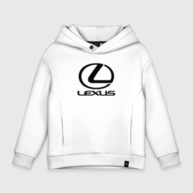 Детское худи Oversize хлопок с принтом LEXUS в Санкт-Петербурге, френч-терри — 70% хлопок, 30% полиэстер. Мягкий теплый начес внутри —100% хлопок | боковые карманы, эластичные манжеты и нижняя кромка, капюшон на магнитной кнопке | auto | lexus | sport | авто | автомобиль | автомобильные | бренд | лексус | марка | машины | спорт