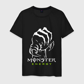 Мужская футболка хлопок с принтом MONSTER ENERGY (Z) в Санкт-Петербурге, 100% хлопок | прямой крой, круглый вырез горловины, длина до линии бедер, слегка спущенное плечо. | black monster | bmx | claw | cybersport | energy | monster | monster energy | moto | motocross | race | sport | киберспорт | когти | монстер энерджи | монстр | мото | мотокросс | ралли | скейтбординг | спорт | т | энергия