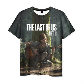 Мужская футболка 3D с принтом The Last of Us part 2 в Санкт-Петербурге, 100% полиэфир | прямой крой, круглый вырез горловины, длина до линии бедер | day | ellie | games | joel | naughty dog | день | джоэл | игры | одни из нас | часть 2 | элли