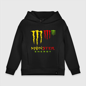 Детское худи Oversize хлопок с принтом MONSTER ENERGY (Z) в Санкт-Петербурге, френч-терри — 70% хлопок, 30% полиэстер. Мягкий теплый начес внутри —100% хлопок | боковые карманы, эластичные манжеты и нижняя кромка, капюшон на магнитной кнопке | black monster | bmx | claw | cybersport | energy | monster | monster energy | moto | motocross | race | sport | киберспорт | когти | монстер энерджи | монстр | мото | мотокросс | ралли | скейтбординг | спорт | энергия