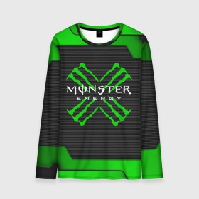 Мужской лонгслив 3D с принтом MONSTER ENERGY (Z) в Санкт-Петербурге, 100% полиэстер | длинные рукава, круглый вырез горловины, полуприлегающий силуэт | black monster | bmx | claw | cybersport | energy | monster | monster energy | moto | motocross | race | sport | киберспорт | когти | монстер энерджи | монстр | мото | мотокросс | ралли | скейтбординг | спорт | энергия