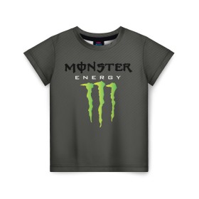 Детская футболка 3D с принтом MONSTER ENERGY (Z) в Санкт-Петербурге, 100% гипоаллергенный полиэфир | прямой крой, круглый вырез горловины, длина до линии бедер, чуть спущенное плечо, ткань немного тянется | black monster | bmx | claw | cybersport | energy | monster | monster energy | moto | motocross | race | sport | киберспорт | когти | монстер энерджи | монстр | мото | мотокросс | ралли | скейтбординг | спорт | энергия
