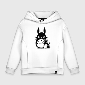 Детское худи Oversize хлопок с принтом Totoro and Friends в Санкт-Петербурге, френч-терри — 70% хлопок, 30% полиэстер. Мягкий теплый начес внутри —100% хлопок | боковые карманы, эластичные манжеты и нижняя кромка, капюшон на магнитной кнопке | forest | ghibli | japan | miyazaki | nature | neigbor | neighbour | totoro | анимация | аниме | гибли | друг | животные | лес | любовь | милый | мир | миядзаки | мульт | мультфильм | приключения | природа | сказка | сосед | тоторо