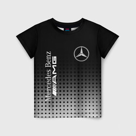 Детская футболка 3D с принтом Mercedes-Benz в Санкт-Петербурге, 100% гипоаллергенный полиэфир | прямой крой, круглый вырез горловины, длина до линии бедер, чуть спущенное плечо, ткань немного тянется | amg | mercedes | mercedes значок | mercedes лого | mercedes марка | амг | бенц | лого автомобиля | логотип мерседес | мерин | мерс | мерседес | мерседес бенз | мерседес лого | мерседес эмблема