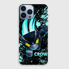 Чехол для iPhone 13 Pro Max с принтом Brawl Stars CROW в Санкт-Петербурге,  |  | Тематика изображения на принте: 8 bit | 8 бит | bibi | brawl | brawl stars | crow | leon | spike | sprout | stars | бравл | бравл старс | браво старс | игра | компьютерная | кров | леон | онлайн | старс