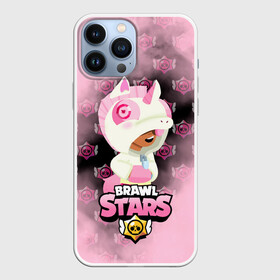 Чехол для iPhone 13 Pro Max с принтом Brawl stars Unicorn. в Санкт-Петербурге,  |  | Тематика изображения на принте: bibi | brawl stars | coach mike | leon | leon shark | mecha crow | mr.p | sally leon | sandy | sprout | unicorn | virus 8 bit | биби | бравл старс | вирус 8 бит | леон | оборотень | спроут | сэли леон