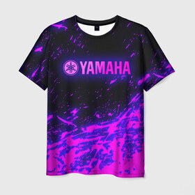 Мужская футболка 3D с принтом Yamaha (Z) в Санкт-Петербурге, 100% полиэфир | прямой крой, круглый вырез горловины, длина до линии бедер | bike | fj1200 | moto | motocycle | sportmotorcycle | yamaha | yzf 600r | вездеход | мото | мотоспорт | снегоход | ямаха