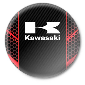 Значок с принтом KAWASAKI | КАВАСАКИ (Z) в Санкт-Петербурге,  металл | круглая форма, металлическая застежка в виде булавки | bike | kawasaki | moto | motocycle | ninja | sportmotorcycle | zzr | кавасаки | кавасаки ниндзя | мото | мотоспорт | ниндзя