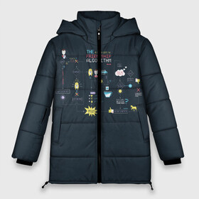 Женская зимняя куртка 3D с принтом THE FRIENDSHIP ALGORITHM в Санкт-Петербурге, верх — 100% полиэстер; подкладка — 100% полиэстер; утеплитель — 100% полиэстер | длина ниже бедра, силуэт Оверсайз. Есть воротник-стойка, отстегивающийся капюшон и ветрозащитная планка. 

Боковые карманы с листочкой на кнопках и внутренний карман на молнии | bazinga | big bang theory | howard wolowitz | leonard hofstadter | penny | raj | sheldon cooper | stuart bloom | vdgerir | воловитц | леонард хофстедер | пэнни | радж | раджешь кутрапалли | тбв | теория большого взрыва | чак лорри | ше