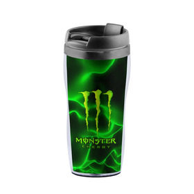 Термокружка-непроливайка с принтом MONSTER ENERGY в Санкт-Петербурге, внутренняя часть — пищевой пластик, наружная часть — прозрачный пластик, между ними — полиграфическая вставка с рисунком | объем — 350 мл, герметичная крышка | energy | honda | mercedes | monster energy | porsche | racing | sport | toyota | автомобил | автомобильные | марка | машины | митсубиси | монстр | монстр энерджи | порше | спорт | тесла | тойота | хонда